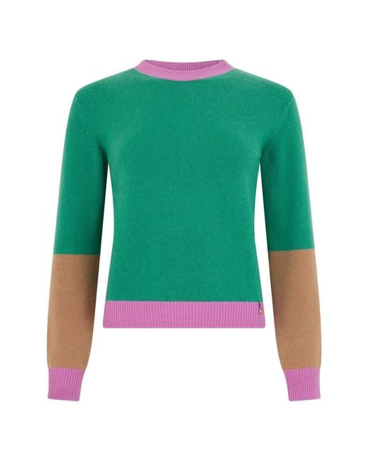 Pull Colour Block À Manches Longues Herno en coloris Green