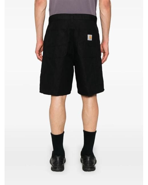 Carhartt Walter Single Knee Katoenen Shorts in het Black voor heren