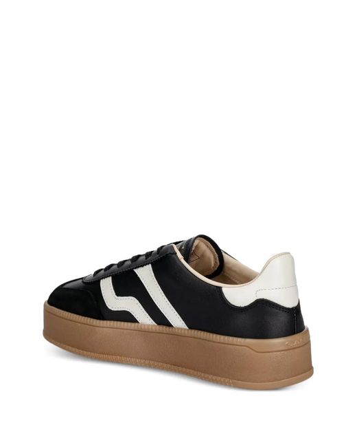 Gant Black Panelled Flatform Sneakers