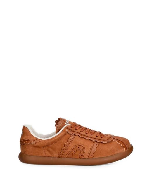 Camper Brown Pelotas Soller Scalloped-Edge Sneakers