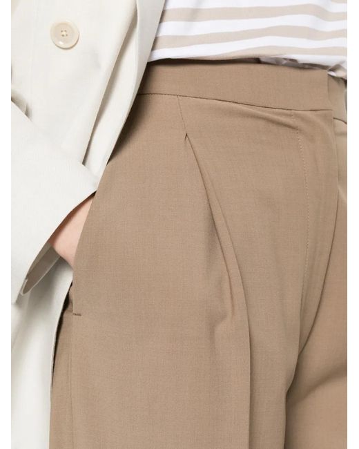 Lardini White Pleated Trousers