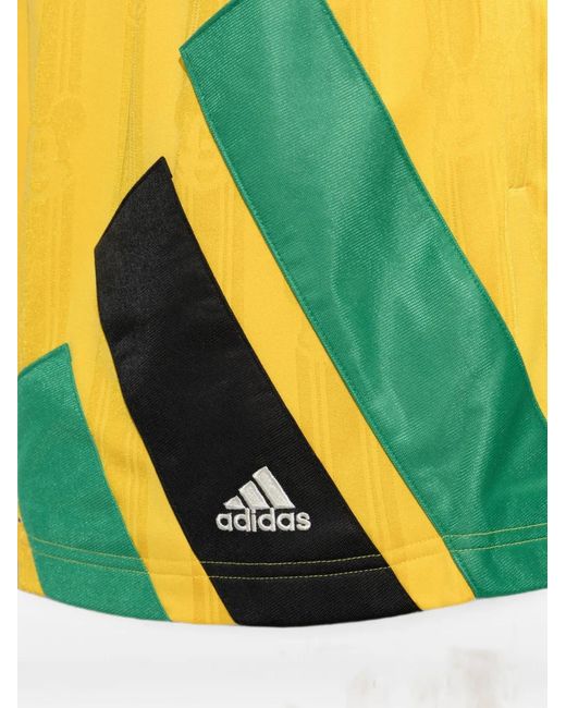Adidas Yellow X Disney X Brain Dead Patterned-Jacquard Track Shorts for men