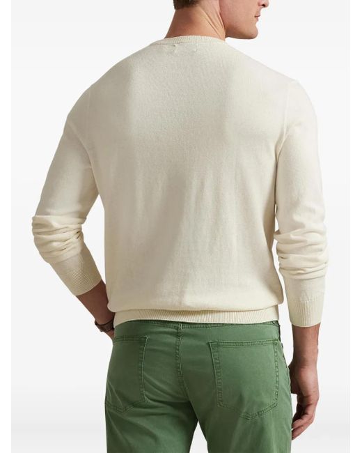 Polo Ralph Lauren White Cotton And Cashmere Sweater for men