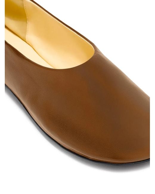 Proenza Schouler Brown Glove Ballet Flats