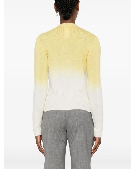 Fabiana Filippi Yellow Faded Cardigan