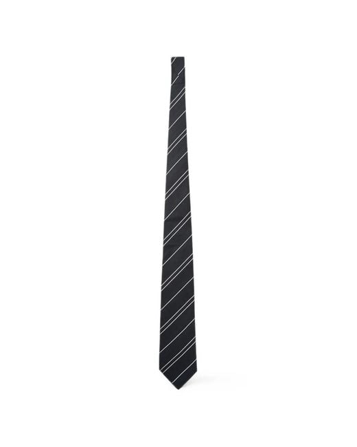 Junya Watanabe White Diagonal-Stripe Tie for men