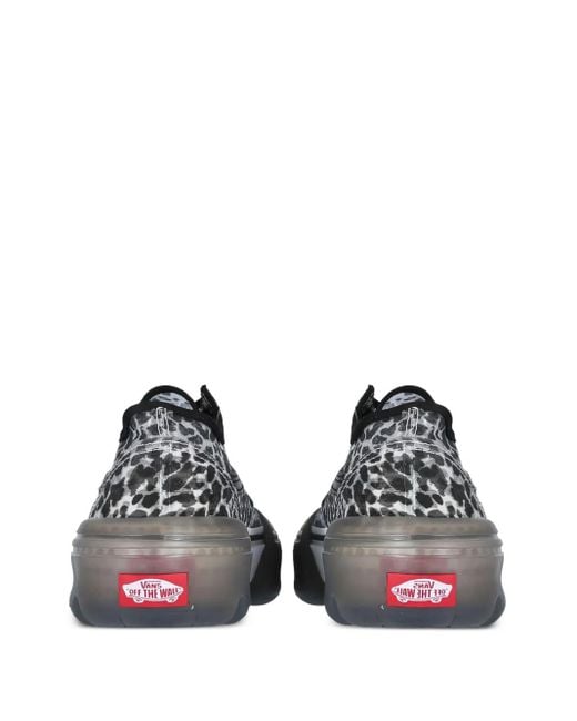 Vans Brown Leopard Print Platform Trainers