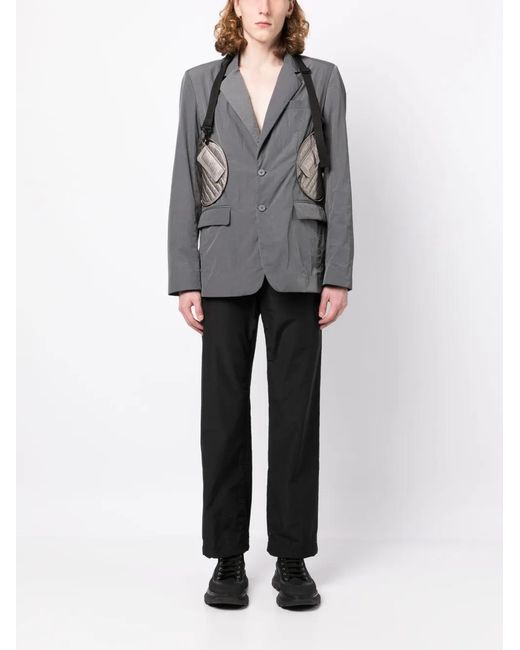 Craig Green Black Packable Single-Breasted Blazer for men