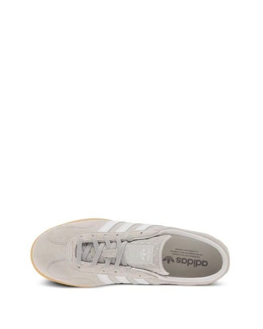 Adidas White Gazelle Lo Pro Sneakers mit Streifen