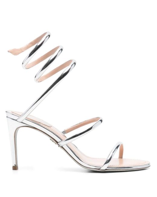 Rene Caovilla White 80Mm Cleo Sandals