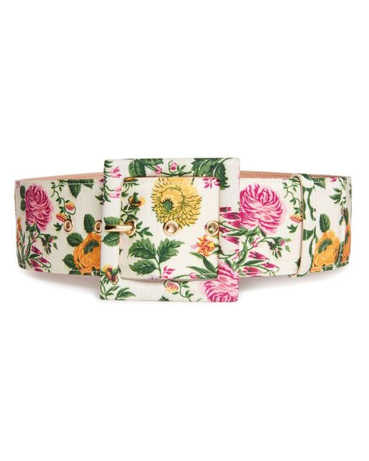 Carolina Herrera Multicolor Icon Floral-print Belt