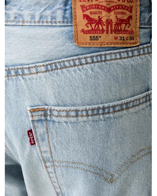 Levi's Blue Jean 555 À Patch Logo
