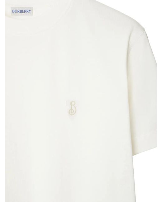 Burberry White T-Shirts And Polos for men