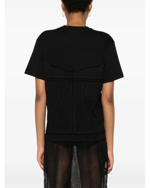 Murmur Black Deconstructed T-Shirt
