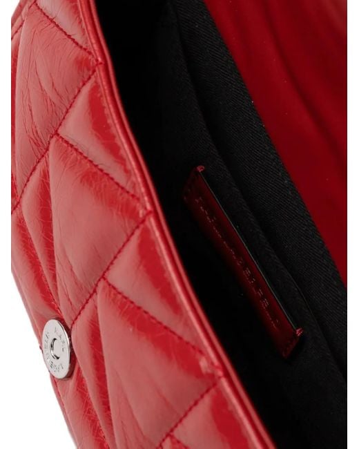 Sac À Bandoulière À Design Matelassé Karl Lagerfeld en coloris Red