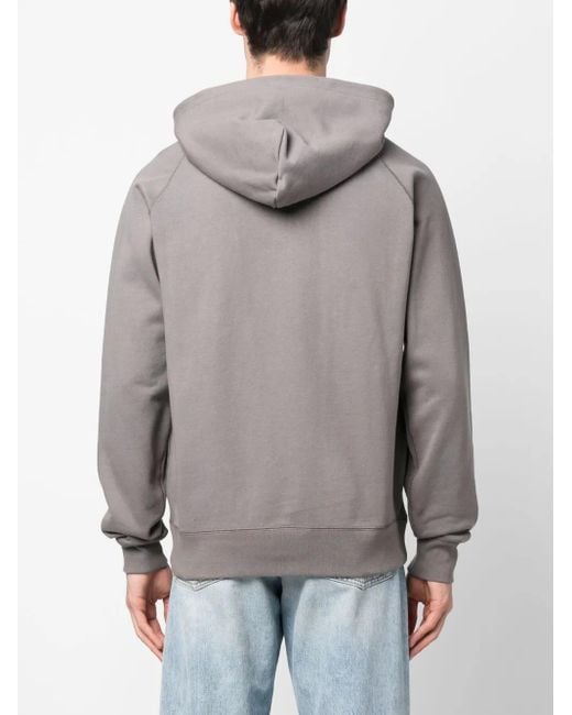 BBCICECREAM Gray Graphic-Print Cotton Hoodie for men