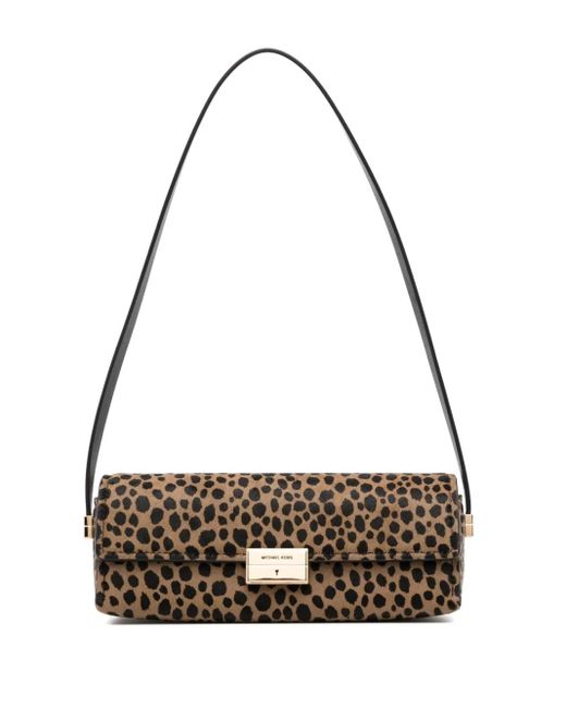 Michael Kors レオパード ショルダーバッグ Metallic