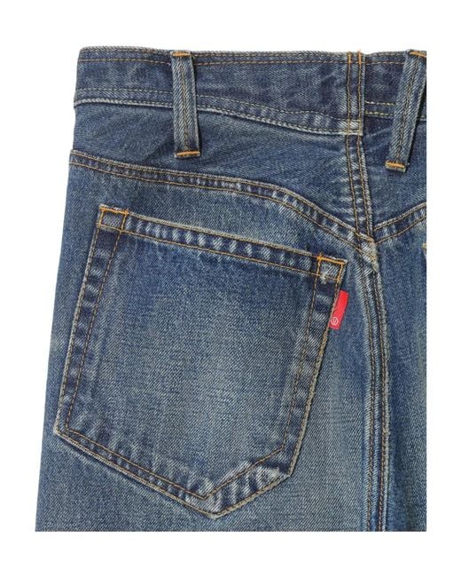 Undercover Blue Beaded-Detailing Trousers