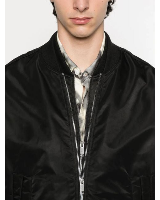 Axel Arigato Black Zip-Front Bomber Jacket for men
