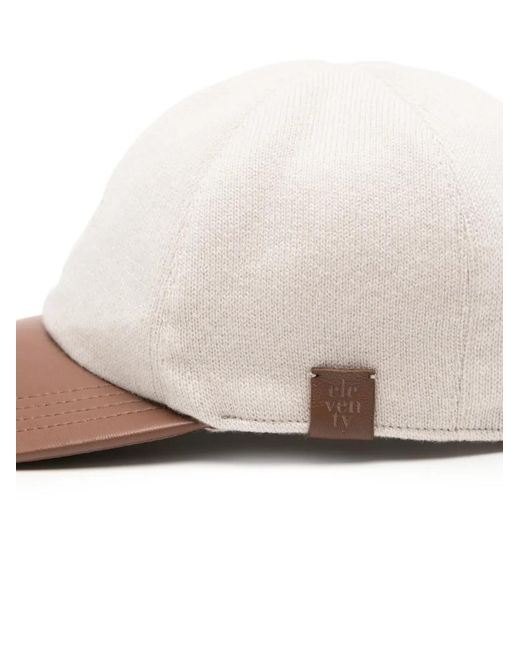 Eleventy Pink Logo-Embroidered Cap for men