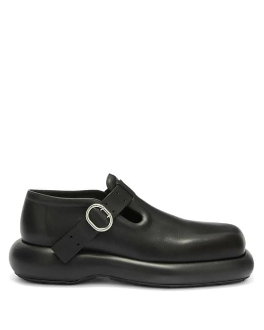 Jil Sander Black Scarpe Leather Loafers