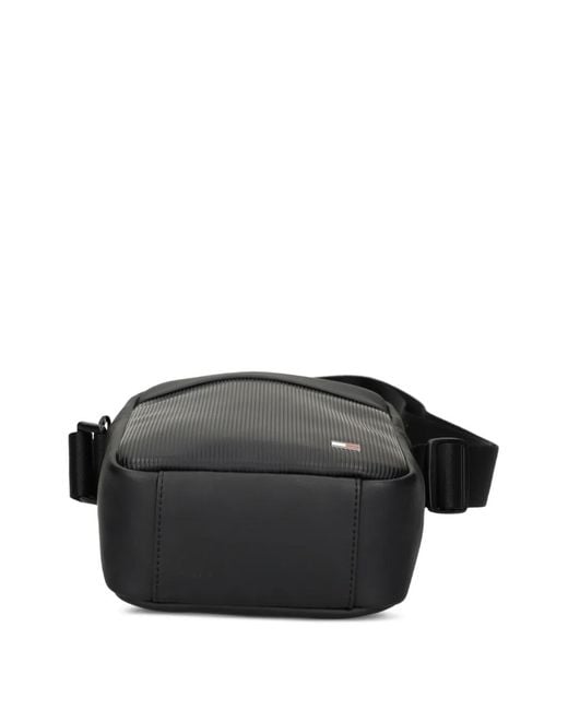 Tommy Hilfiger Black Zip-Fastening Messenger Bag for men