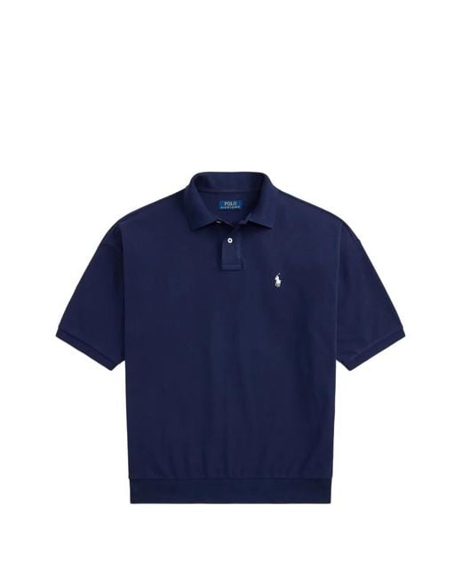 Polo Ralph Lauren Blue Embroidered Polo Shirt for men