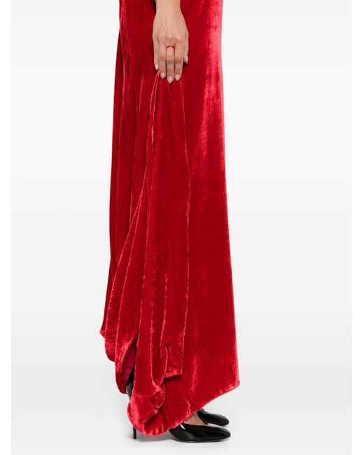 P.A.R.O.S.H. Red Relur Maxi Dress