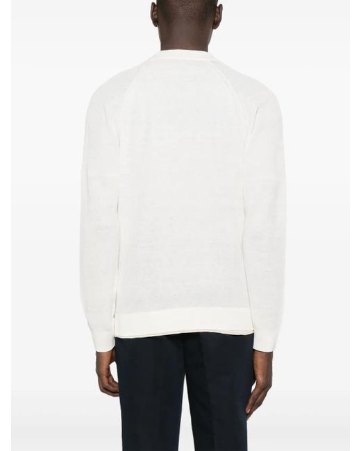 Paolo Pecora Geknöpfter Cardigan in White für Herren