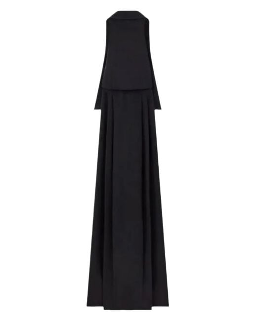 Tom Ford Black Silk Maroccaine Halterneck Maxi Dress