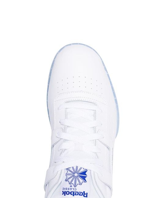 Reebok White Workout Clean Ripple Ice Sneakers for Men | Lyst