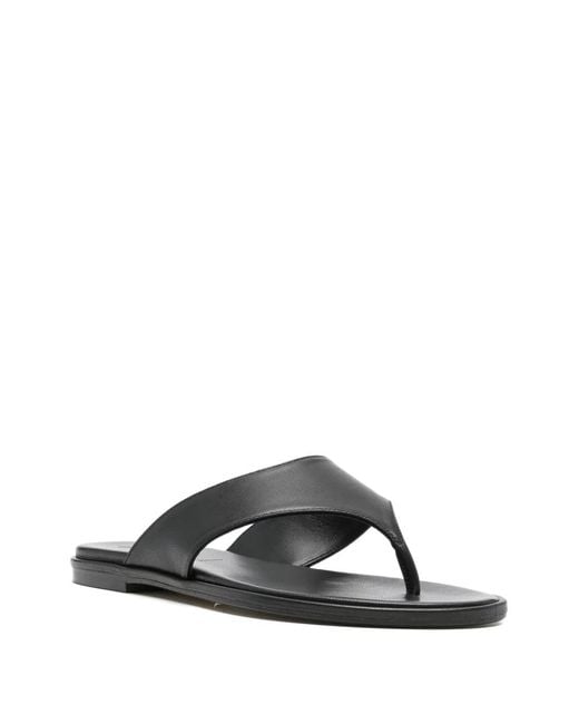 Aeyde Black Flat Sandals