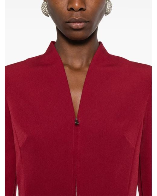 Roland Mouret Red Peplum Jacket