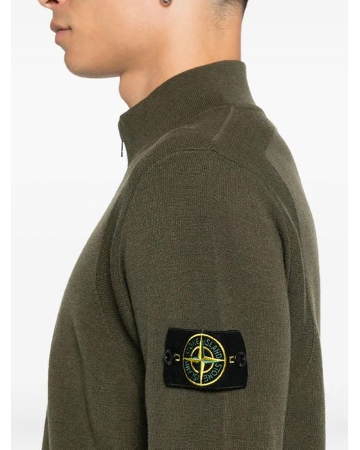 Stone Island Green Sweater for men