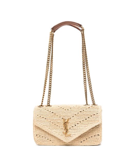 Saint Laurent Natural Small Loulou Shoulder Bag