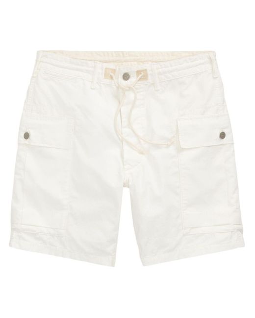 RRL White Cargo-pockets Cotton Shorts for men