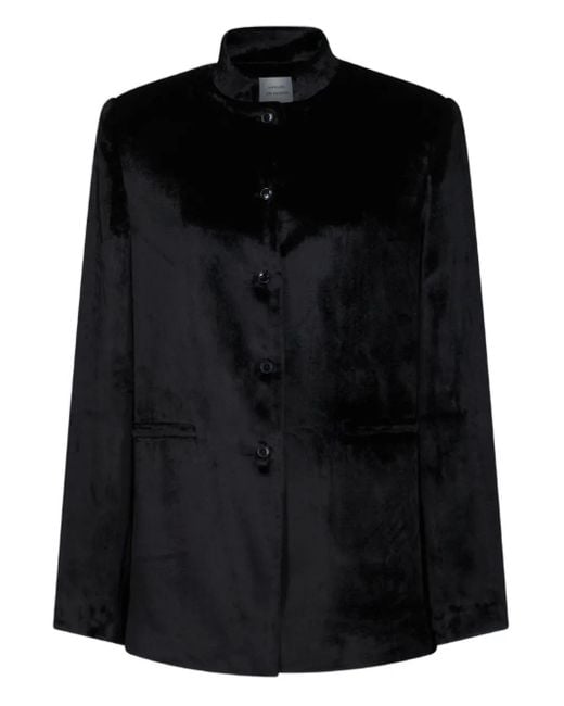 Loulou de Saison Black Lara Stand-Collar Jacket