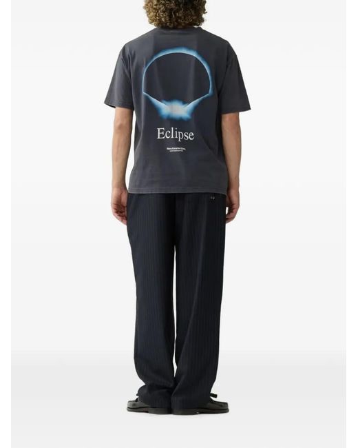 New Amsterdam Blue Graphic-Print T-Shirt for men