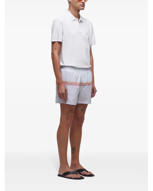 Osklen White Prismas Swim Shorts for men