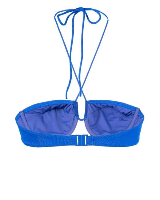 Solid & Striped Blue Adriana Bikini Top