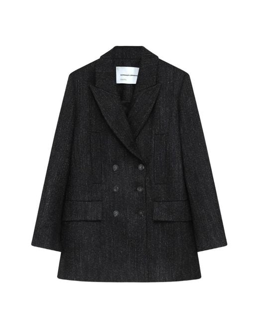Margaux Lonnberg Black Double-Breasted Coat