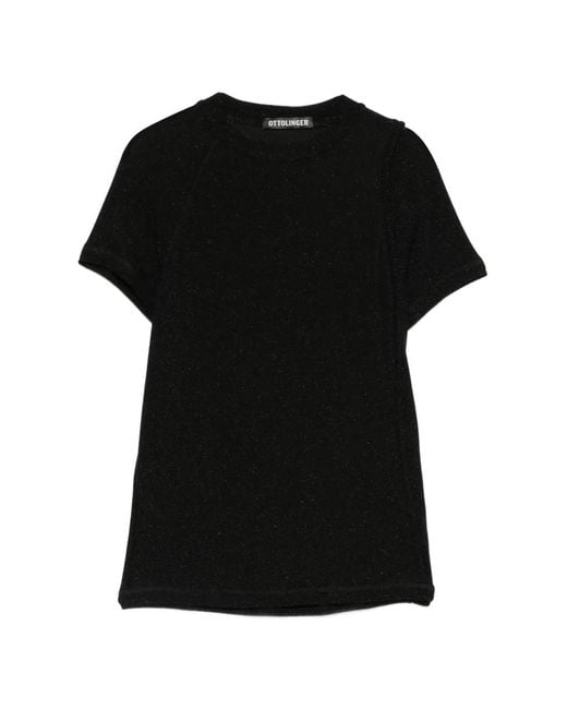 OTTOLINGER Black Round-Neck T-Shirt