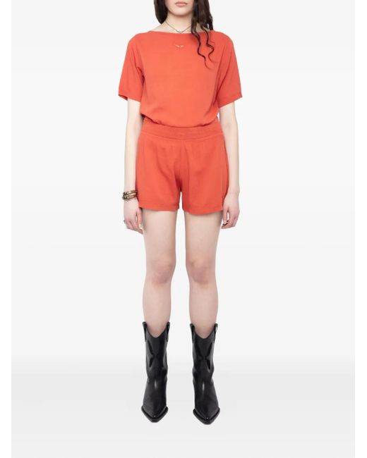 Zadig & Voltaire Red Paxa Shorts
