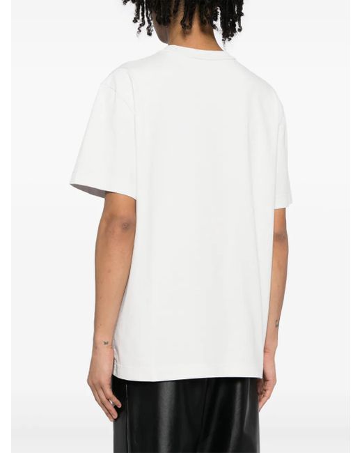 Alexander Wang White Marathon T-Shirt With Graphic Print