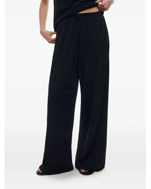 12 STOREEZ Black Cannes Drawstring Trousers