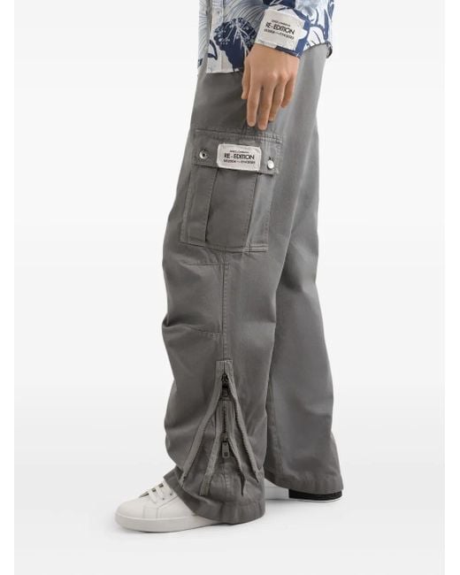 Dolce & Gabbana Gray Cotton Cargo Pants for men