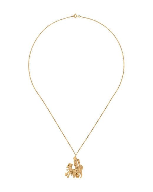 Loveness Lee White Pig Chinese Zodiac Necklace