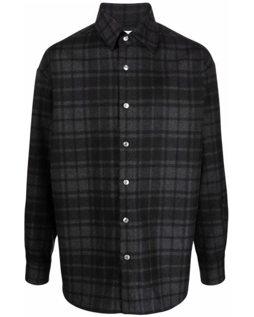 メンズ Iceberg チェック シャツ Black