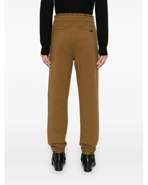 Saint Laurent Brown Cotton Track Pants for men