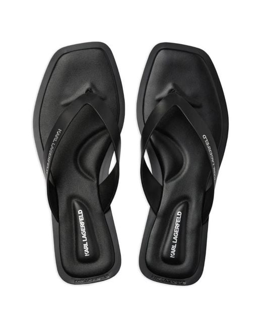 Karl Lagerfeld Black Kastor Iv Slides